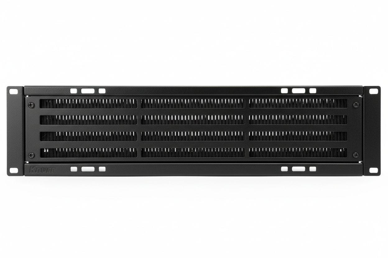 Knurr 1U Cable Management Panel — Horizontal